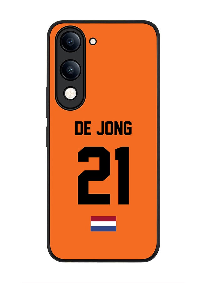 For vivo Y29s 5G / Y19s 5G Case,Slim fit Camera Protection, Shockproof Thin Phone cover  - Football - Netherlands - De Jong
